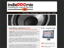 Tablet Screenshot of indiepromix.com